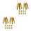 20Pièces Shim En Laiton Pour Manche De Golf Octopus Stables 9