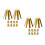 20Pièces Shim En Laiton Pour Manche De Golf Octopus Stables 10