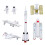 Garage Kits Space Model Sets 7 PCS Space Astronauts Satellite Figurine for Young 7PCS 8