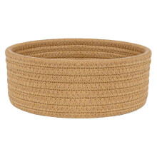 Small Woven Baskets – Mini Cotton Rope Decorative & Storage Bins (3 Sizes), Boho Organizer for Bathroom, Pet Toys, Gifts – Compatible with Home
