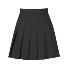 EASTIN Girls Women High Waisted Pleated Skirt Plain Plaid A-line Mini Skirt Skater Tennis School Uniform Skirts Lining Shorts