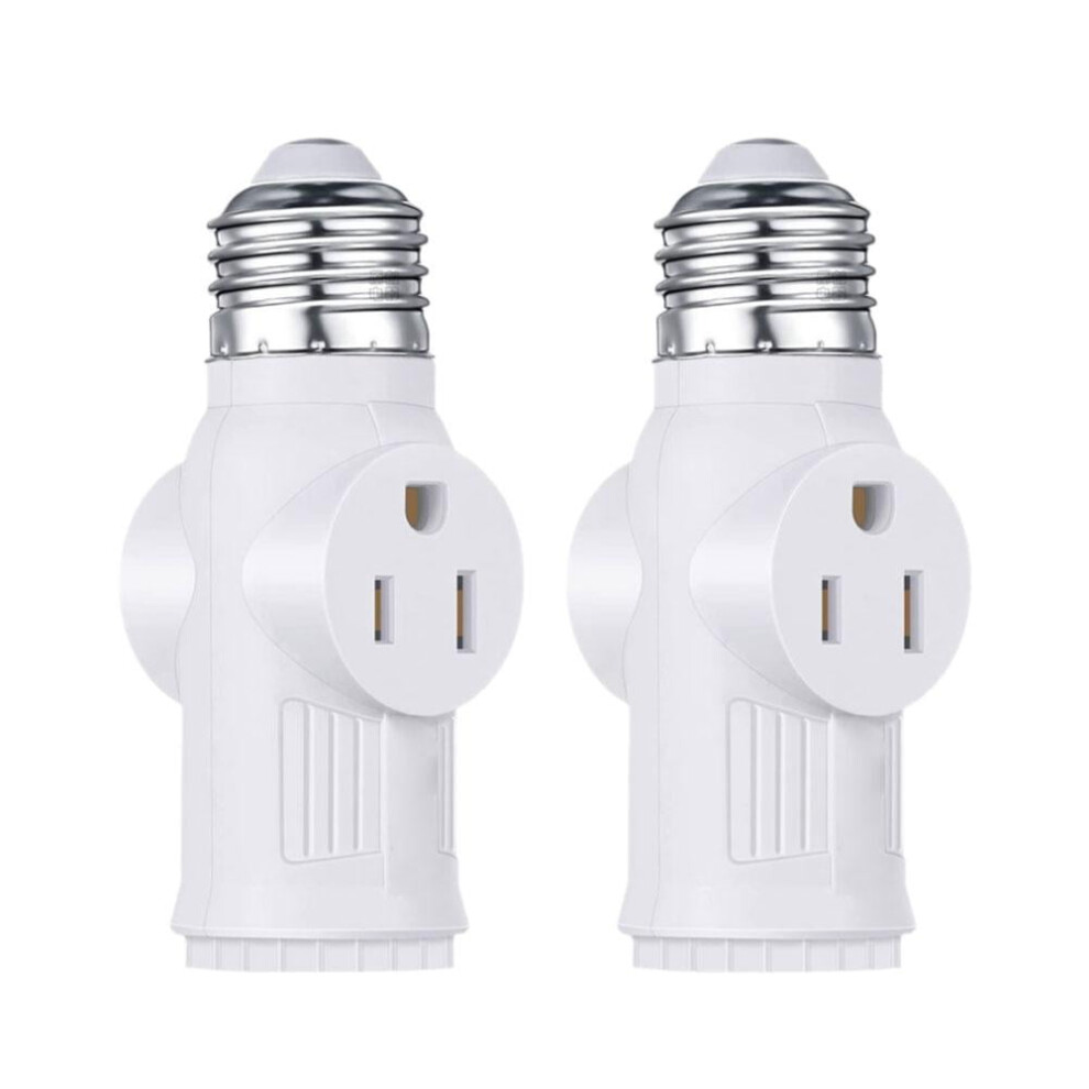 2Pcs Bulb Socket Adapter: E26/E27 To Bayonet, Screw-To-Bayonet Converter For Led & Incandescent Bulbs Light 9418476515477