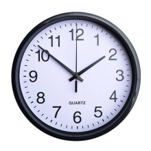Designice Silent Wall Clock, Metal Frame, 8 Inch, Black
