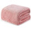 Fleece Twin Blanket Dusty Pink 90x66 Inch 1