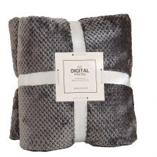 AUQ Weighted Blanket – Pineapple Pattern, Cloud-Like Feel, Extra-Wide with Detailed Edge Binding, Gray (17.7"25.6")