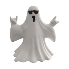 Halloween Ghost Figurine – Resin Middle Finger Ghost,