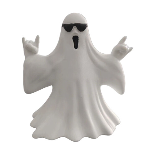 Halloween Ghost Figurine – Resin Middle Finger Ghost,