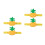 4Pièces Coussin Épingle Poignet Ananas Organiseur Broderie 7