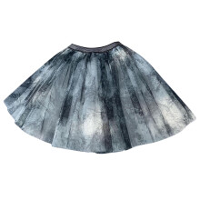 Casual rokjes voor meisjes, zomerrokjes voor kinderen, meisjesrokje met ruches, elastische taille en pailletten voor feestjes, zwart, 5-6 jaar