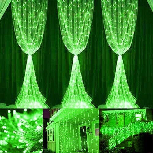 Ηλιακό Κουρτινόξυλο, 3x2μ, 200LED, 8 Λειτουργίες, Τηλεχειριστήριο, Αδιάβροχο, για