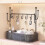 Iron Entryway Shelf with Hooks, 29.5 x 15.5 cm 1