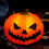 LED Pumpkin Lantern Decoration - Orange Plastic, 17cm 1