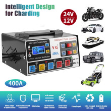 Cargador de baterías Xhy para coche, arrancador automático inteligente de alta resistencia para reparación de baterías de motocicletas, ATV y