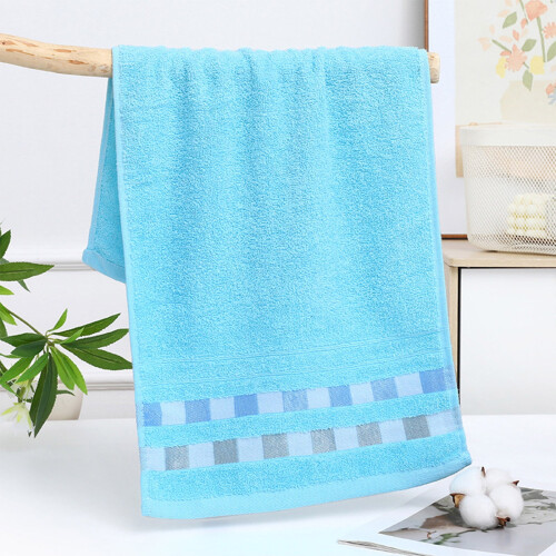 Striped Bath Towel – Polyester, Soft & Absorbent, 35 x 75