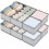 Set di 8 organizer pieghevoli in tessuto per cassetti 1