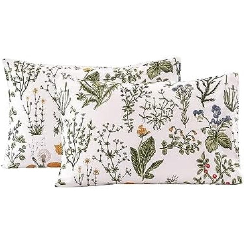 100% Washed Cotton King Pillowcases 20x36 in Envelope Style