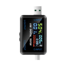 Opruiming! Type C USB-tester, voltmeter, stroommeter, laadstroommeter, voedingsspanningsmeter NIEUW, 9CC9