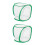 2Pièces Coffret D'élevage Insectes En Tissu Mesh Vert Clair 7