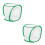2Pièces Coffret D'élevage Insectes En Tissu Mesh Vert Clair 9