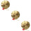 3Pièces Gong Percussion Chinois Cuivre Avec Maillets Pour Décor 4