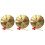 3Pièces Gong Percussion Chinois Cuivre Avec Maillets Pour Décor 9