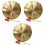 3Pièces Gong Percussion Chinois Cuivre Avec Maillets Pour Décor 10