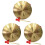 3Pièces Gong Percussion Chinois Cuivre Avec Maillets Pour Décor 11