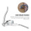 1Paire Accessoire En Aluminium Argenté Pour Guidon Course 2