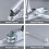 1Paire Accessoire En Aluminium Argenté Pour Guidon Course 9