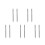 10Pcs Carbon Steel Tire Drill Bits Silver for DIY Use 4