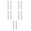 10Pcs Carbon Steel Tire Drill Bits Silver for DIY Use 10