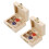 10Ensembles Souvenirs Beige Bois Pour Bébé Cordons 2