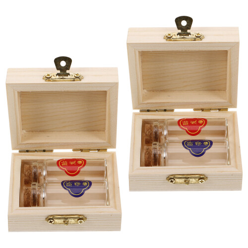 10Ensembles Souvenirs Beige Bois Pour Bébé Cordons 2