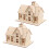 10Ensembles Construction Maison Bois Puzzle DIY Décor 2