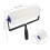 Rolo cilíndrico autonivelante branco com pontas para uso interno e externo, 25 cm (10 polegadas), 1 unidade. 2