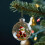 Boule de Noël grenouille en cristal 7,6 cm 5
