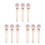 9Pcs Pink Makeup Brush Set Plastic Fiber Soft Contour Blending Tools 4