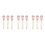 9Pcs Pink Makeup Brush Set Plastic Fiber Soft Contour Blending Tools 6