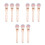 9Pcs Pink Makeup Brush Set Plastic Fiber Soft Contour Blending Tools 8