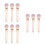 9Pcs Pink Makeup Brush Set Plastic Fiber Soft Contour Blending Tools 9
