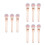 9Pcs Pink Makeup Brush Set Plastic Fiber Soft Contour Blending Tools 10