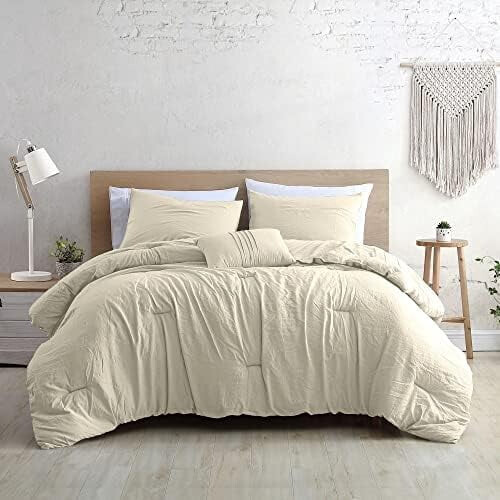 Queensize 4-delige microvezel beddenset in spablauw 1