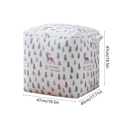 Non-Woven Zip Storage Bag 135L with Handles 2