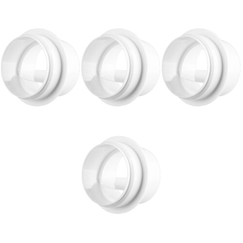 4Pièces Connecteurs Air Blancs En ABS Pour Ventilation Extraction 2