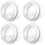 4Pièces Connecteurs Air Blancs En ABS Pour Ventilation Extraction 5