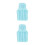 2Pcs Polyester Bathtub Cushion Foldable Sky-Blue with Backrest Support 4