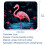 Flamingo Rainforest muismat met rubberen onderkant (1 stuk) 4