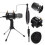 Black microphone tripod stand for PC, 1 set 3