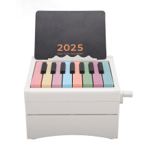 Calendario 2025 per pianoforte 15 tasti 300 mAh bianco