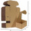 Conjunto de 50 caixas de envio de papelão ondulado marrom, medindo 7x5x4 polegadas. 6